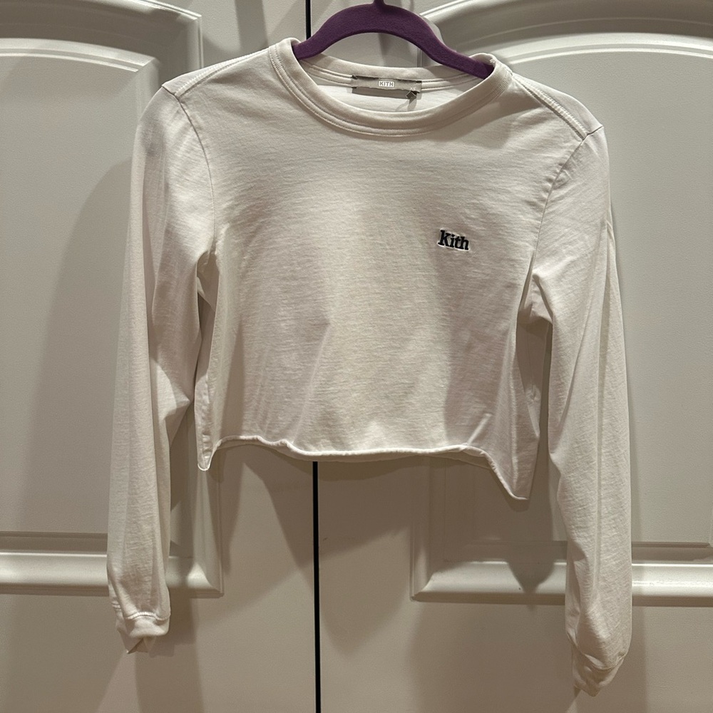 KITH WOMEN LUCY CROPPED L/S - WHITE